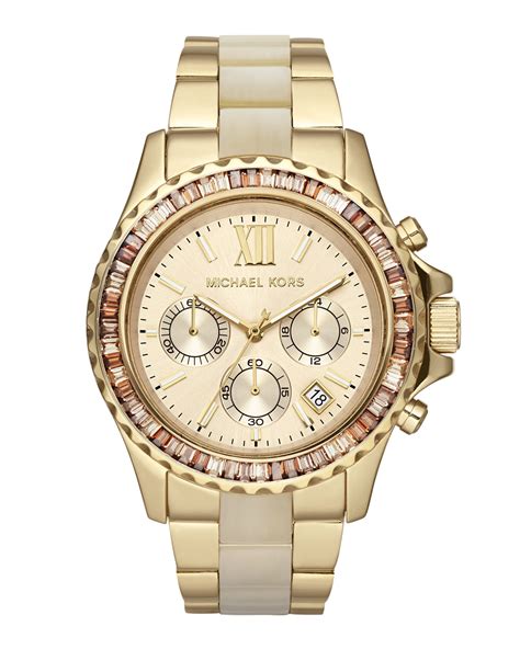 michael kors all stainless steel 5 atm|Michael Kors gold dial.